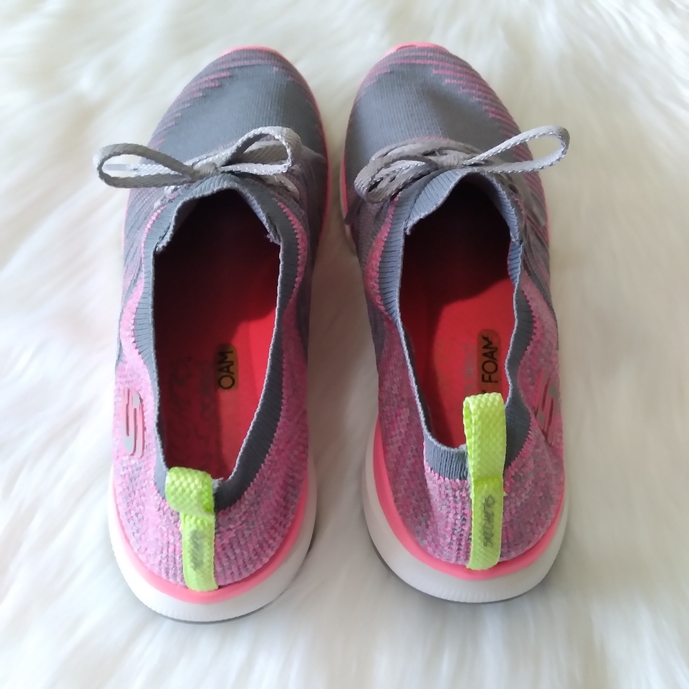 Skechers Flex Appeal 3.0 Glorius Charcoal/Hot pink Size 9.5 - Picture 4 of 8